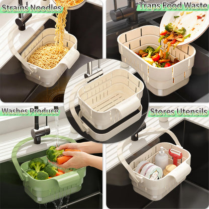 Cesta Colador Plegable para Fregadero de Cocina, Modelo Mejorado 2026