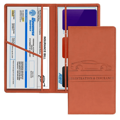 Porta Tarjetas de Registro y Seguro de Coche