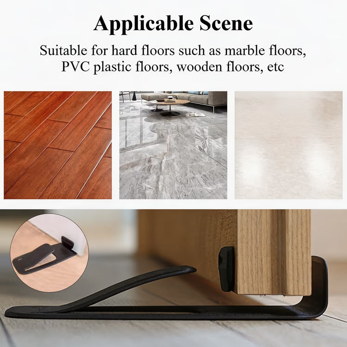 🏆Flash Sale Buy 1 Get 1 Free!!⚡Self-Adhesive Door Stopper – Non-Slip No-Drill Door Holder for Home & Office