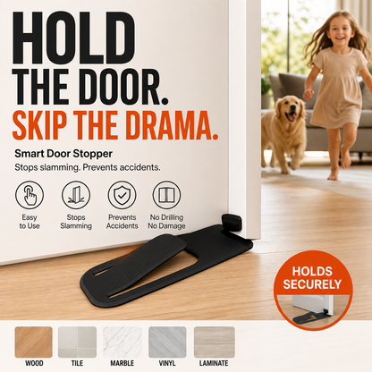 🚪 Floor Door Stopper – Foot Operated & No Drilling
