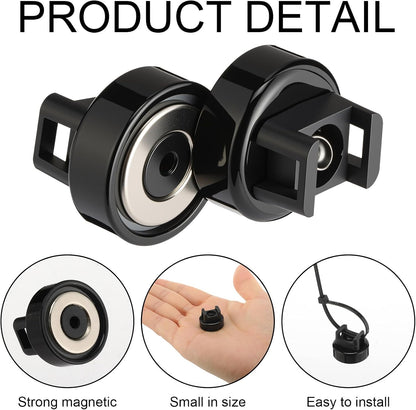 🧲 12 Pack Heavy Duty Magnetic Zip Tie Mounts for Cable Management