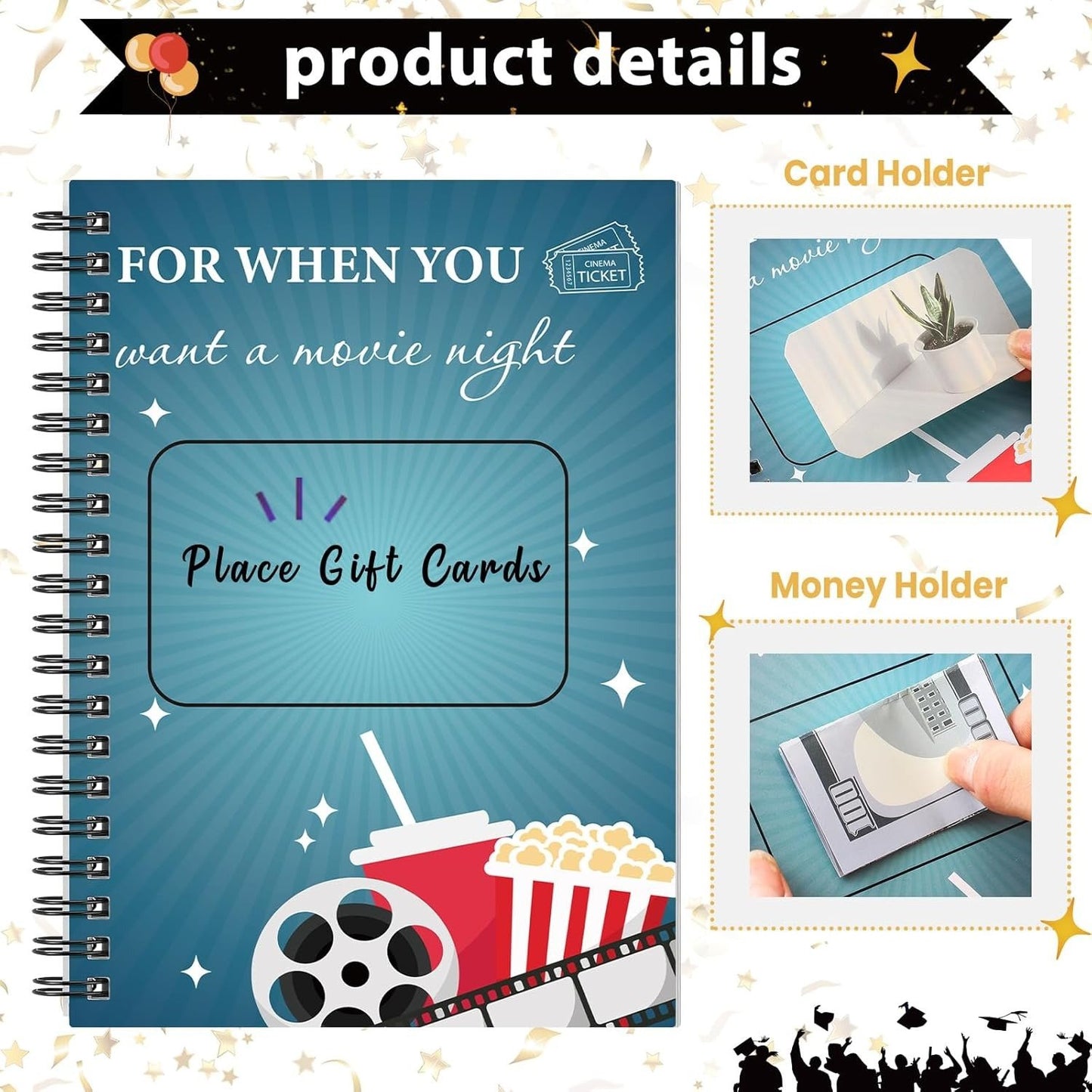 🎓📚Libro de tarjetas de regalo de supervivencia universitaria 🎁Sorpresas en cada página📚Tapa dura y línea de durabilidad