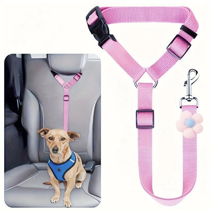 2-in-1 Dog Car Seat Belt & Walking Leash