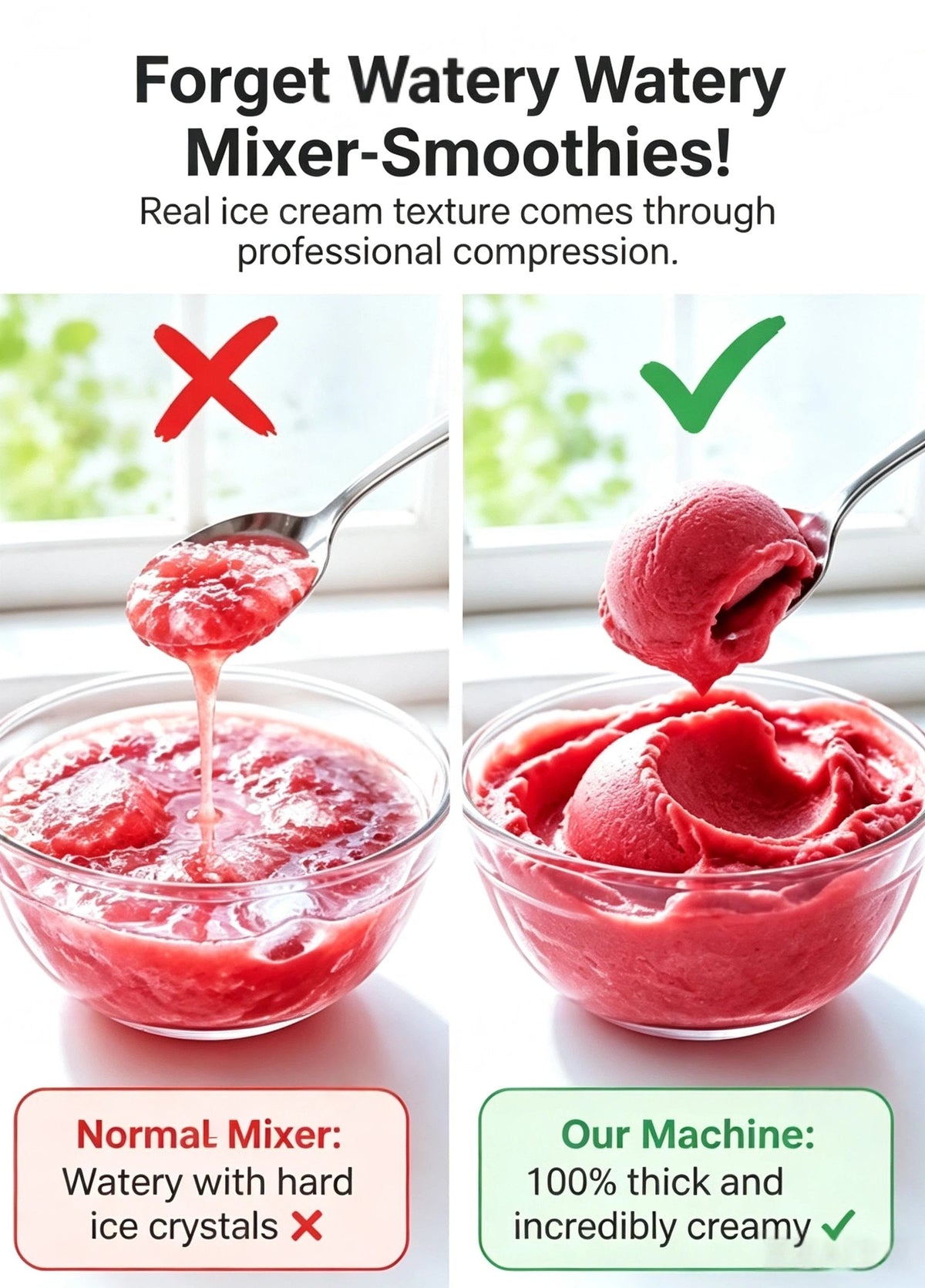 Fully Automatic Ice Cream Maker, Homemade Ice Cream at the Touch of a Button – Guaranteed Foolproof
