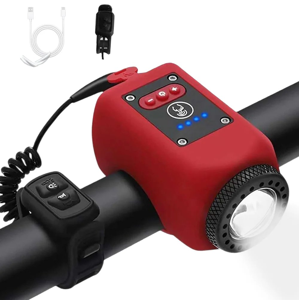 2-in-1 bicycle light and horn