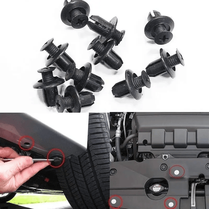 Expansion Screw Clips Set for Automobiles Mudguard Leaf Plates Door Panel Clips(100 PCS)