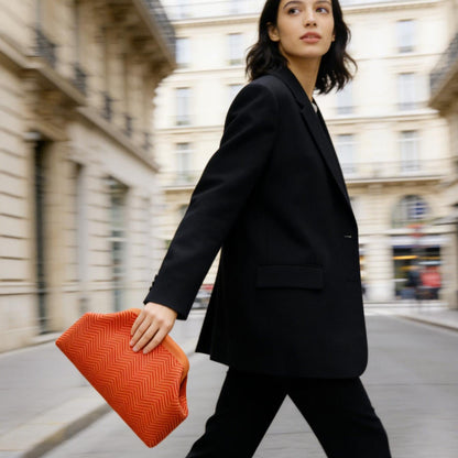 Bolso cruzado en nube a rayas y lunares de diamantes para mujer – Bolso ligero con cierre de clip para el estilo de cada día 👜