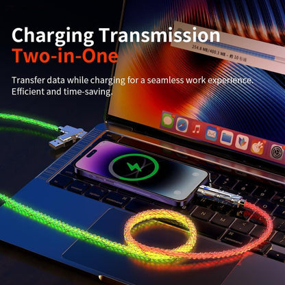 🎁Four-in-One  Colorful lights Data Cable