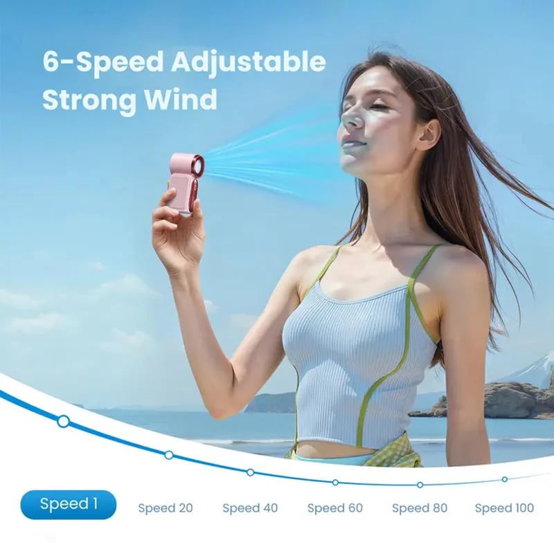 ❄️ Portable High-Speed Mini Fan 💨 Durable Compact Handheld Cooling Fan
