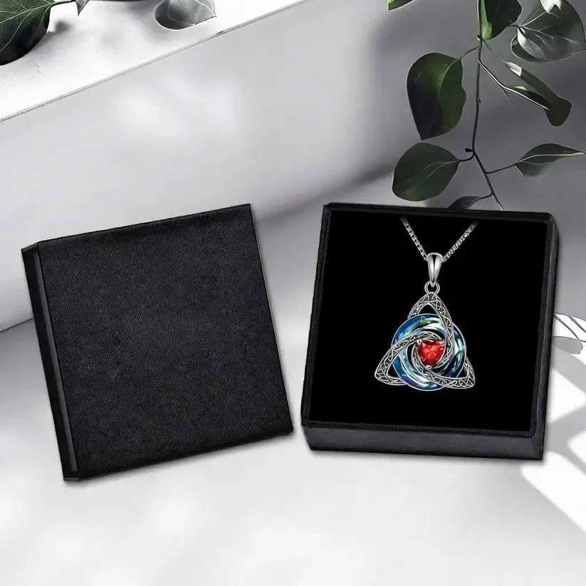 Birthstone Celtic Knot Necklace for Women