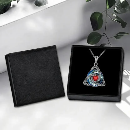 Birthstone Celtic Knot Necklace for Women