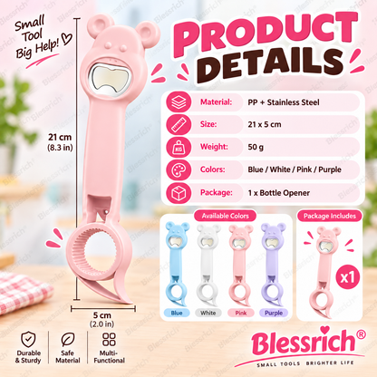 Multifunctional 4-in-1 Bottle Opener