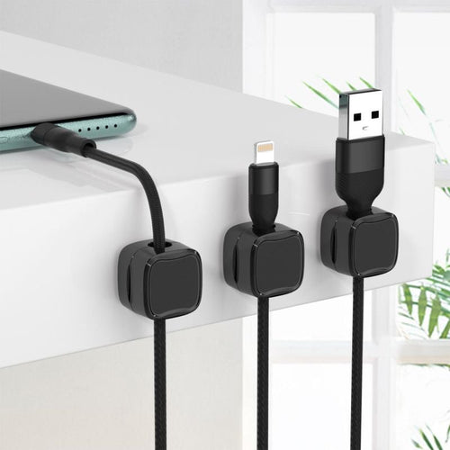 🔥Magnetic cable organizer, simple and secure adhesive cable management.