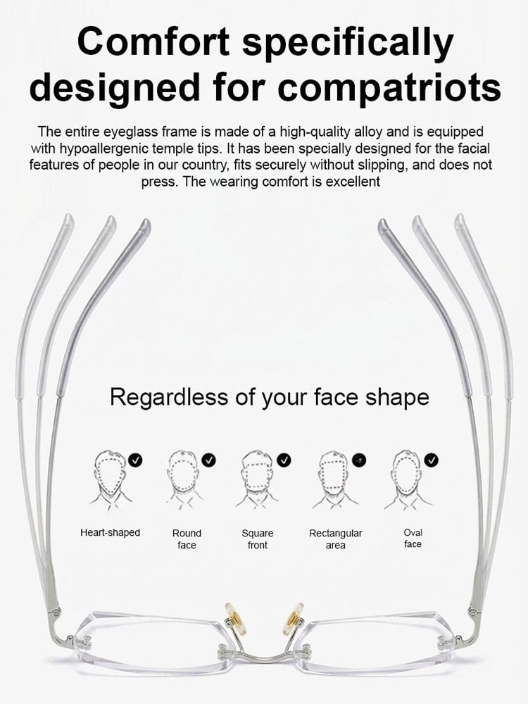 [Co-Created by Designers]Gypsophila Smart Zoom and Color-Changing Reading Glasses