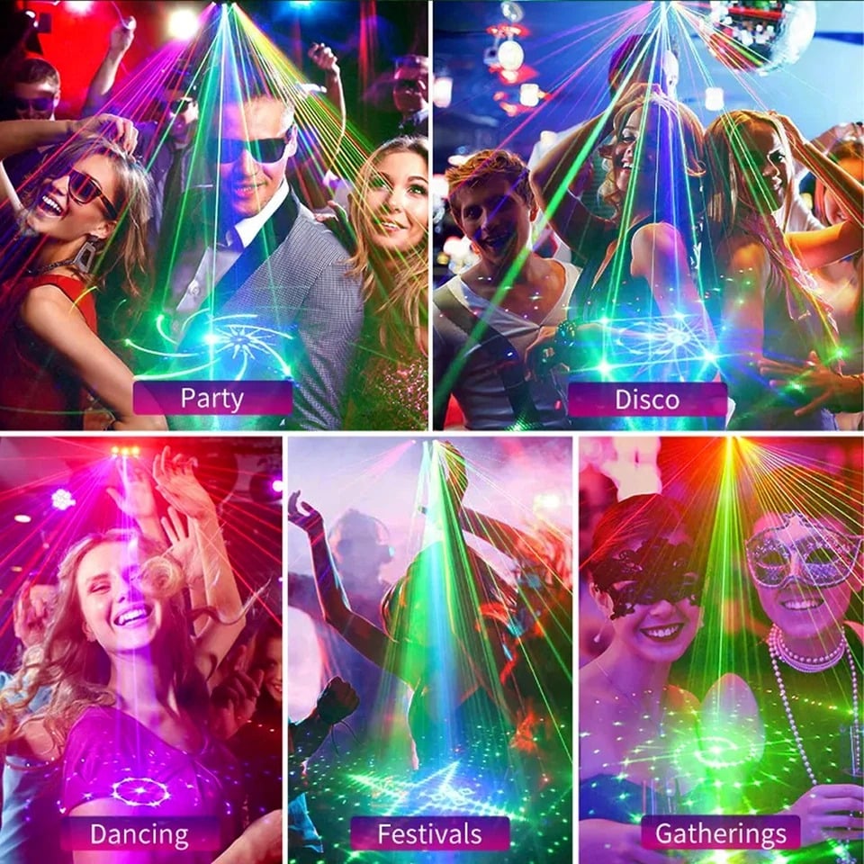Portable Mini Portable Stage Lights - Rechargeable Disco Party Atmosphere Lights