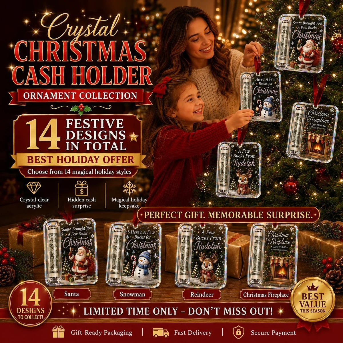 Christmas Cash Gift Ornament- Make Cash Feel Like A Real Christmas Gift💵