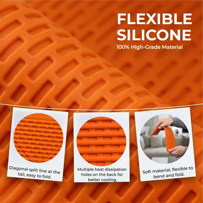 Soporte de teléfono de silicona flexible, diseño plegable, enrollable y moldeable