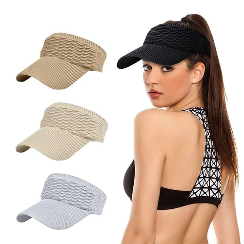 🔥 COMPRA 1 Y LLÉVATE 1 GRATIS - Gorras de visera para mujer con espacio para coleta alta