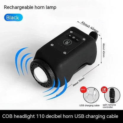 2-in-1 bicycle light and horn