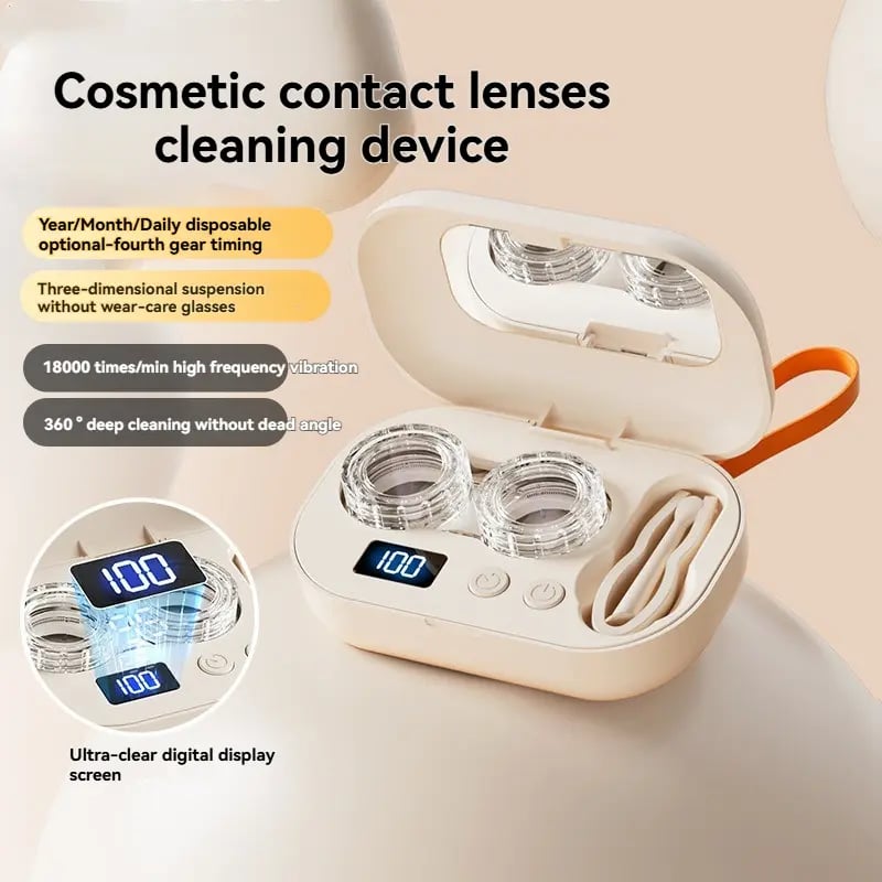 🔥Hot Sale 49% OFF🔥Rechargeable Ultrasonic Contact Lens Cleaner