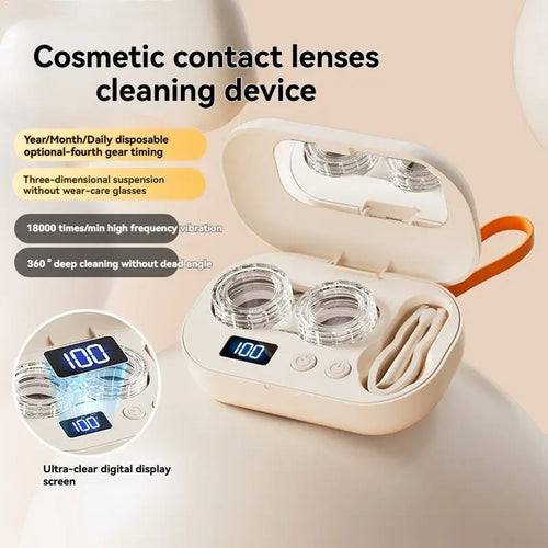 🔥Hot Sale 49% OFF🔥Rechargeable Ultrasonic Contact Lens Cleaner