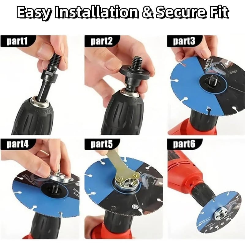 📢📢49% OFF !! ⏰Drill To Grinder Adapter Kit