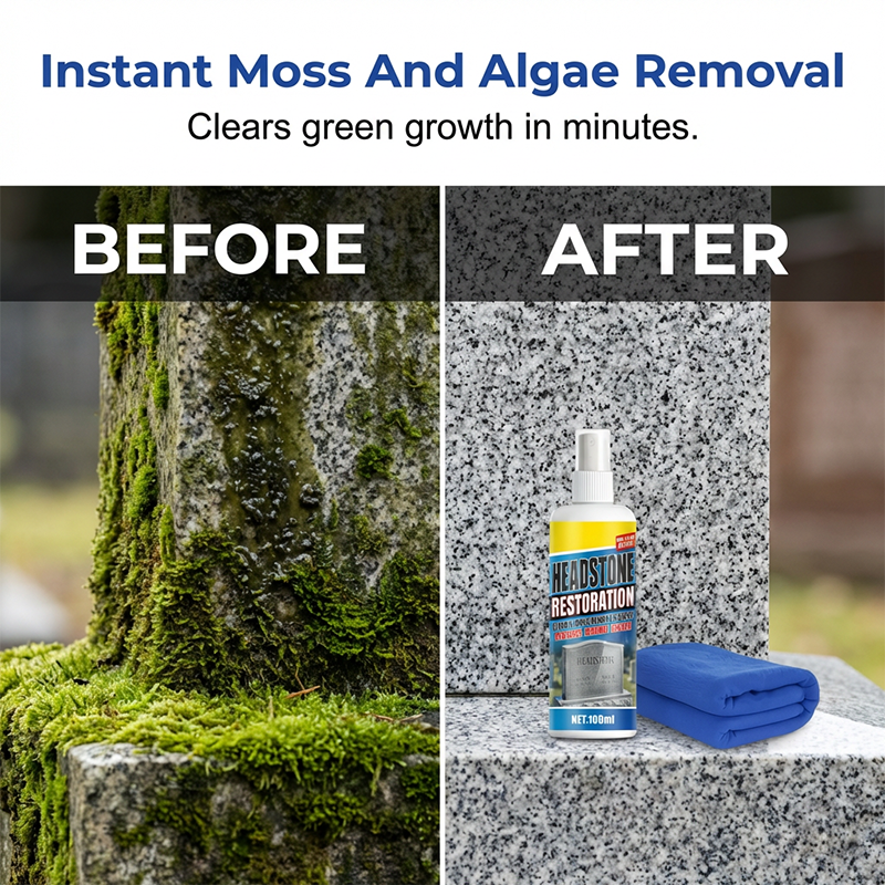 ✨ Headstone Restoration Cleaning Spray 🕯️