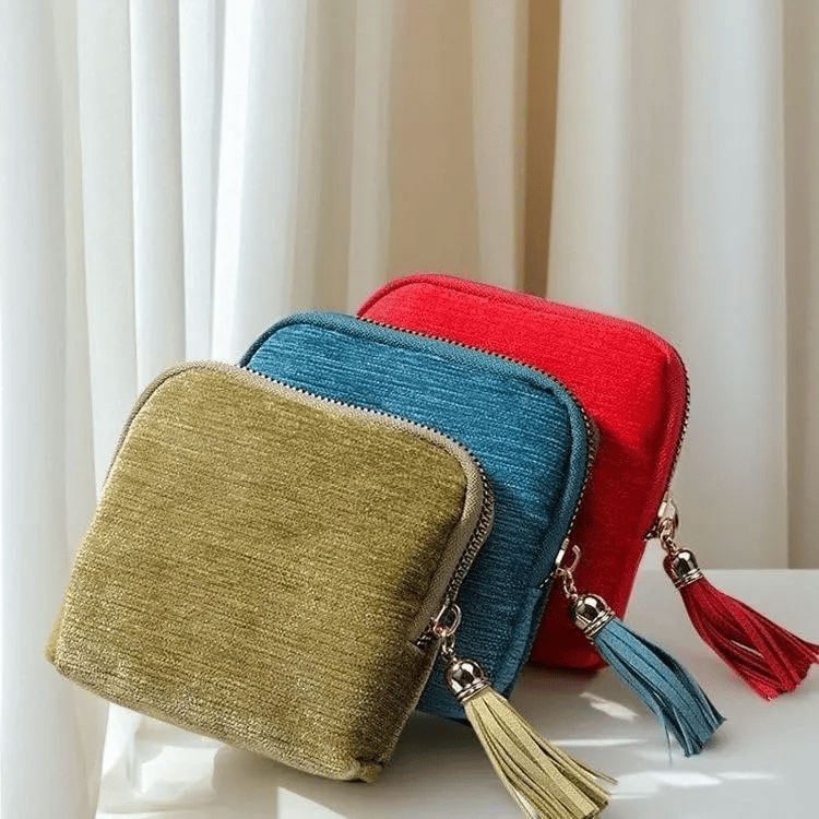 Estuche de joyería con cremallera Estuche de viaje para joyas Organizador portátil