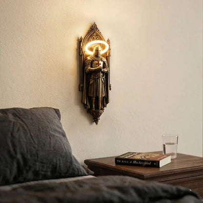 🛡️ Knight Wall Lamp