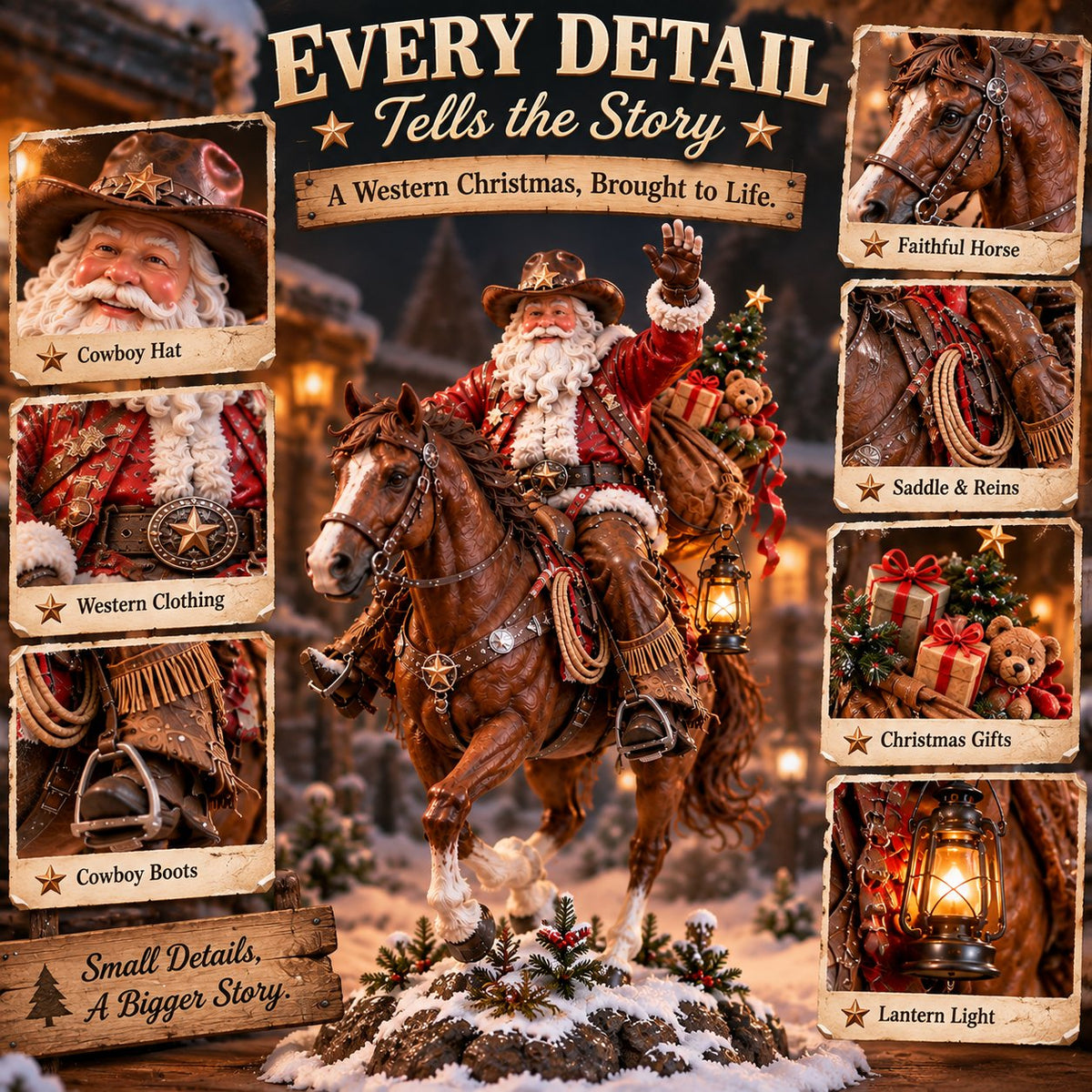 🎄🤠 The Old West Cowboy Santa – A Homeward Christmas Keepsake