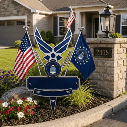 🎖️US Military Branch Tribute Garden Stake Collection