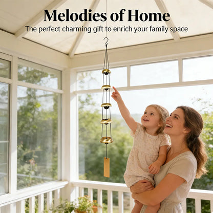 🔔 Quintet Brass Wind Chimes (35-inch)