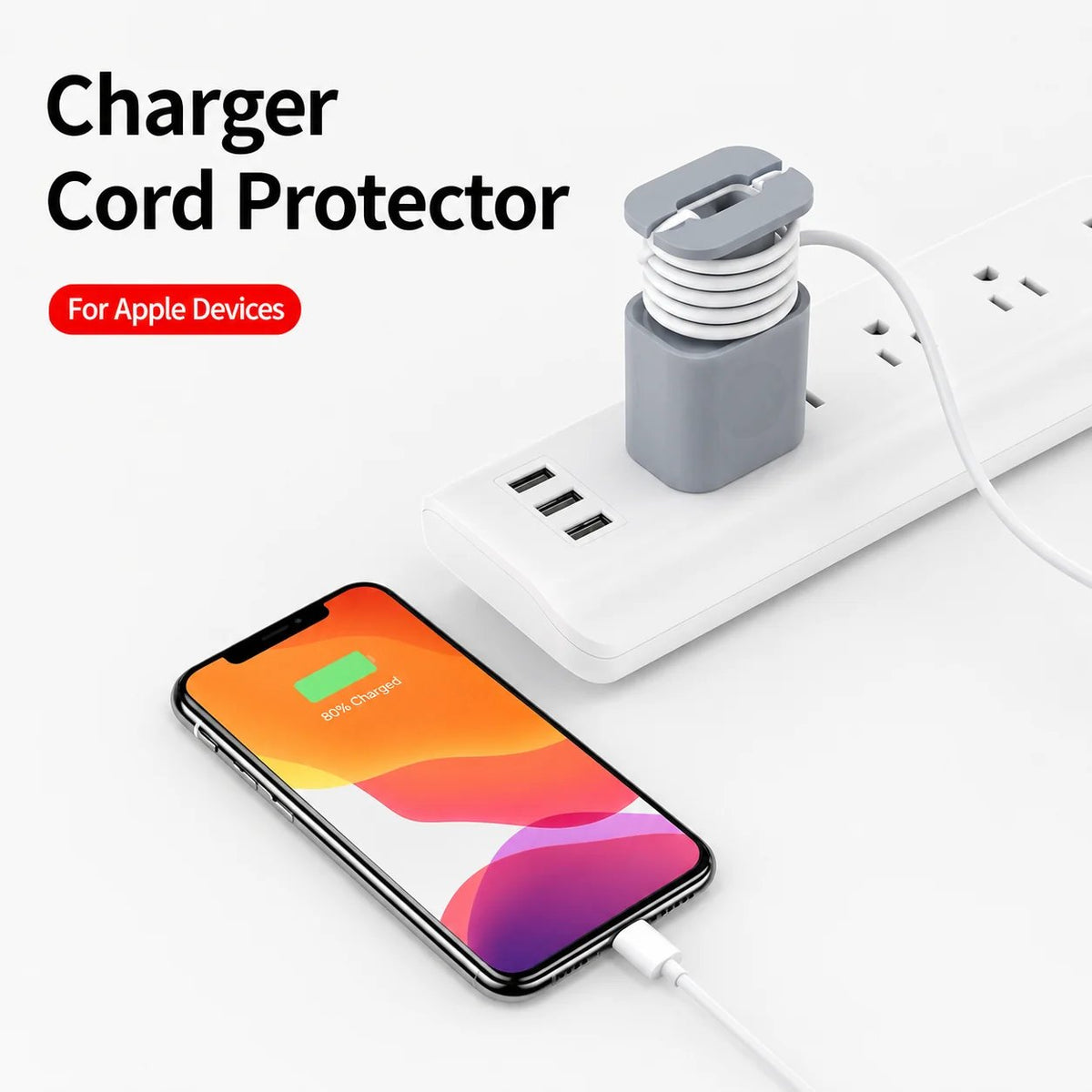 💥Buy 1 get 1 free 🔥2-in-1  Charger Protector with Cord Wrap for 18W/20W Adapters ✅