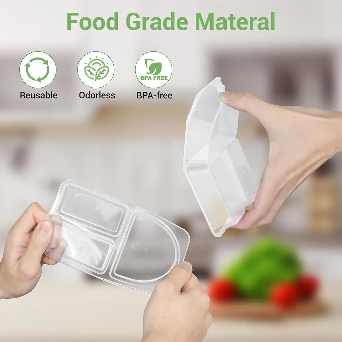 40  sets Reusable Snack Containers