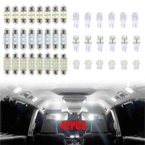 Super Bright White Interior Car Lights Kit Set