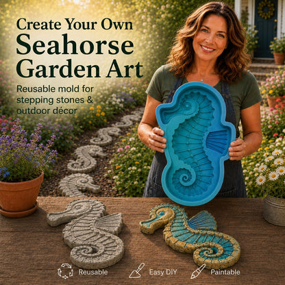 🌊 Reusable Ocean Theme Garden Art Mold – Make Your Garden Truly One of a Kind (📦Buy 2 Free Shipping)
