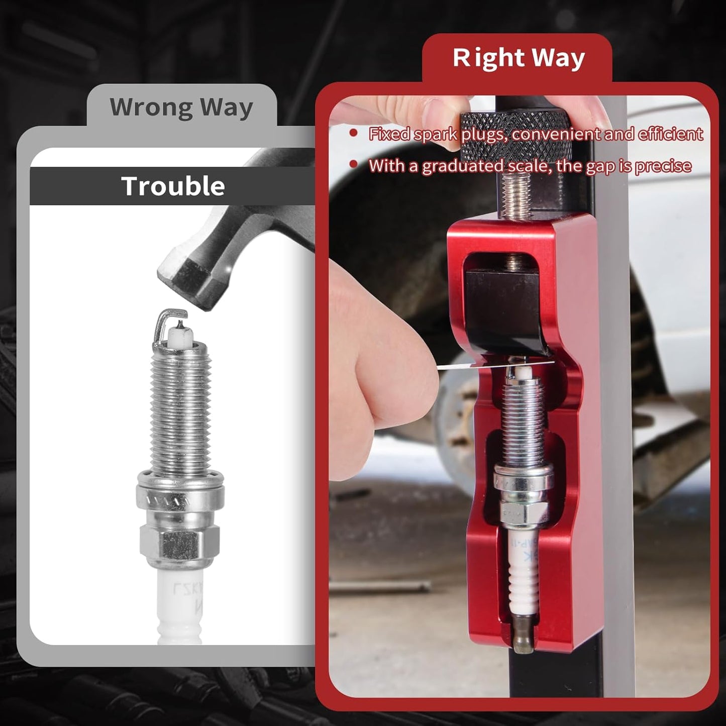 🔥OFERTA ESPECIAL 49% DE DESCUENTO🛠️🚗 Ajustador de Precisión de Brecha para Bujías – Máximo Rendimiento Siempre