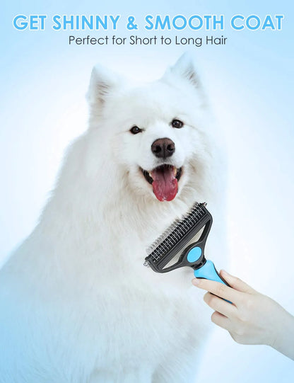 ⏰🔥 Professional Pet Shedding Comb – Effectively Removes Loose Hair 🐾✅