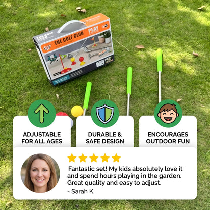 💥🏆Kids Golf Set with Adjustable Clubs – Perfect for Backyard Play