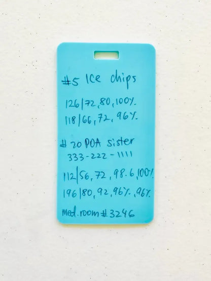 🩺Erasable Badge Note | Dual-Side Writable, Fade-Proof & No Blur (🖊Write. Wipe. Repeat.) 🎁Free Badge Clip Included📋