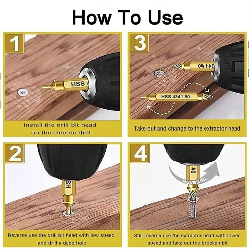 🔥Hot Sale 49% OFF - Stripped Broken Screw Remover
