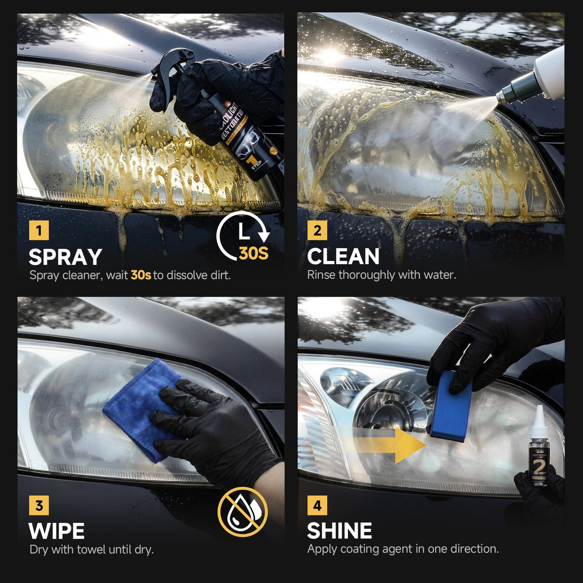 🥳HOT SALE🥳💞50K+ SOLD! Car Headlight Restoration Kit