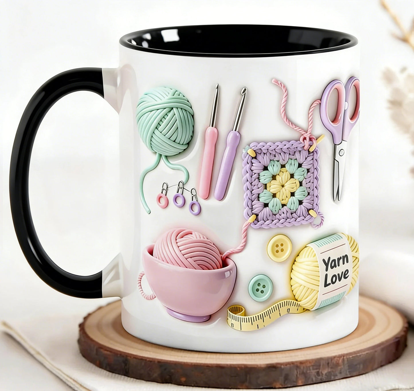 Yarn Love Mug, Gift For Crafters And Creative Souls