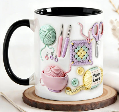 🔥HOT SALE⚡50K+ SOLD!🎁🧶Yarn Love Mug, Gift For Crafters And Creative Souls