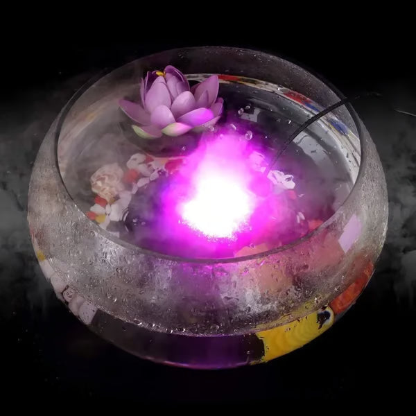 🥳2026 HOT SALE🥳💞50K+ SOLD! 🎃✨ 50% OFF! 12-LED Ultrasonic Mist Maker Fogger – Creates cool mist & colourful lights for Halloween décor, humidifiers & fountains. Quiet operation – just plug & play! 👻💧