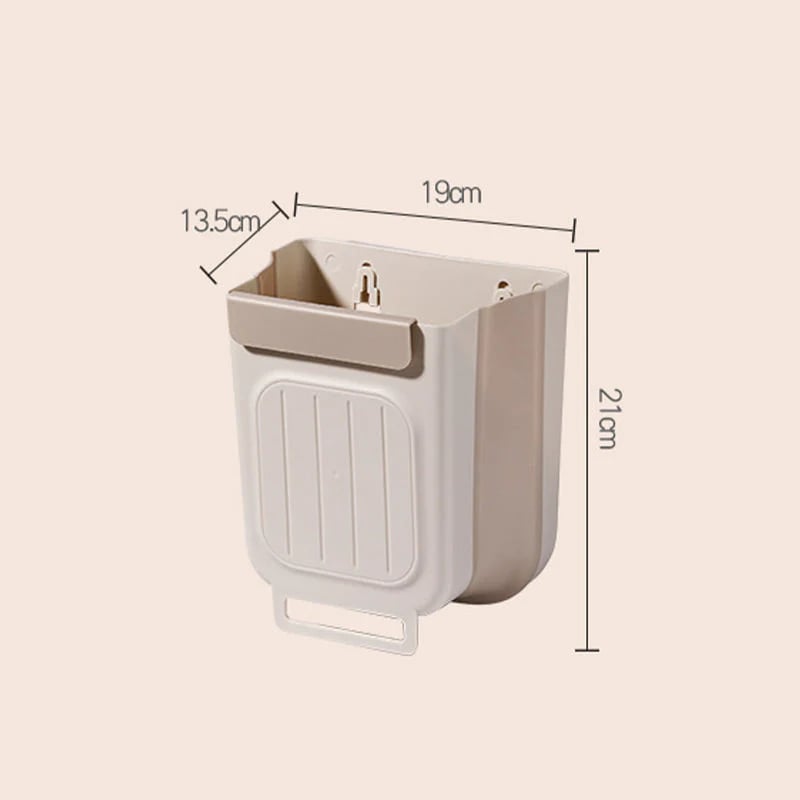 Bote de basura plegable multiusos para colgar en la cocina