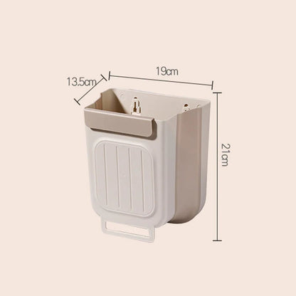Bote de basura plegable multiusos para colgar en la cocina