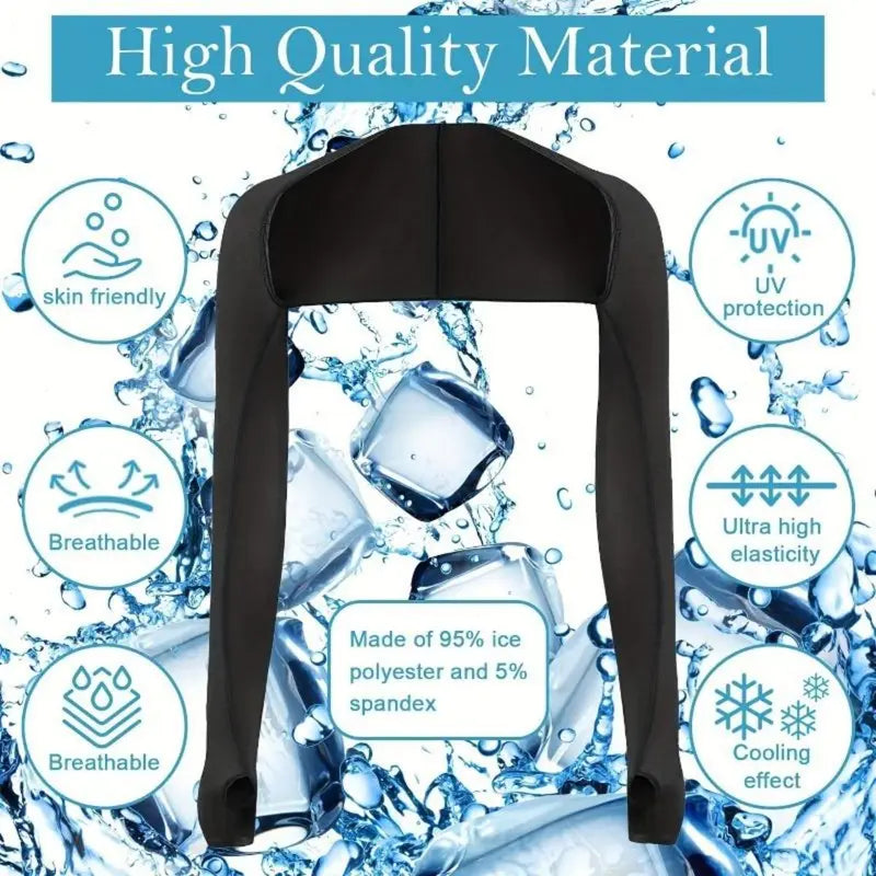 ❄️Finger-hole UV-protective cooling sleeves