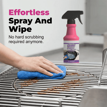 🔥 Non-Toxic Grill Cleaner - No Scrubbing, Cuts Grease In Seconds💧