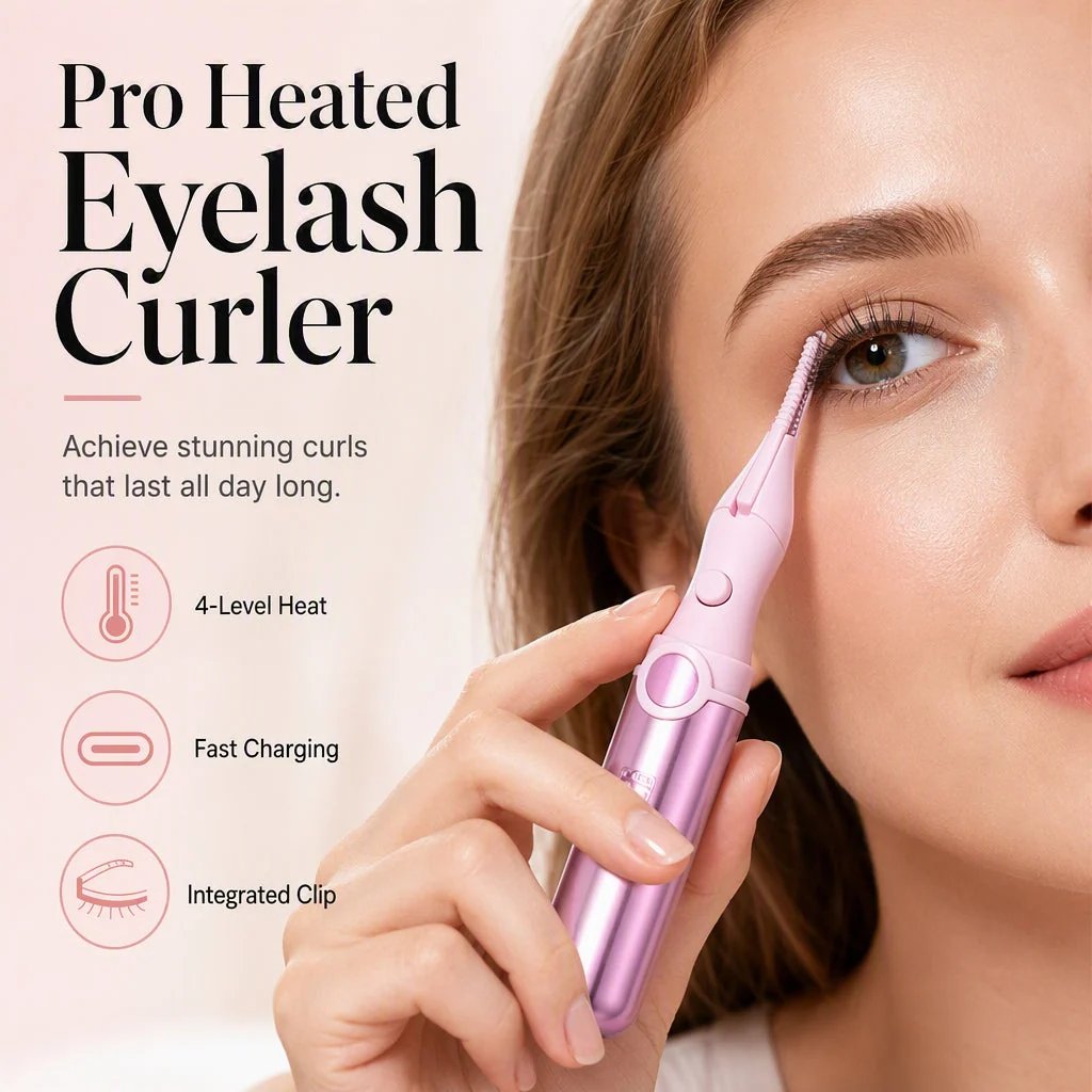 💯🔥💐 ✨Rechargeable Heated Eyelash Curler | Get Long-Lasting Perfect Lash Curls Anytime🔋